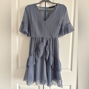 Blue Ruffle Dress
